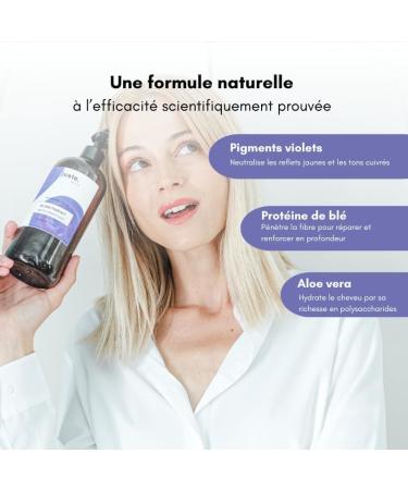 Pack Shampoing dejaunisseur et apr s shampoing violet Routine Blond parfait - Neutralise les reflets jaunes - clat et hydratation - 2x 250ml Pack Shampoing + Apr s Shampoing - Buy Online on GoSupps.com