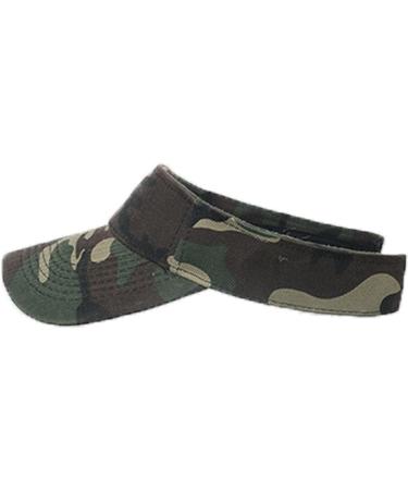 Men's Camouflage Military Baseball Sun Visor Hat - Green Camouflage | Medium Size - Buy Online on GoSupps.com