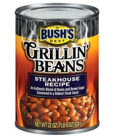 Bushs Best Grillin Beans Steakhouse Recipe 22 Oz. (Pack of 3) by Bush
