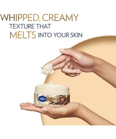Vaseline Cocoa Glow Whipped Body Butter 180 g. Cocoa & Shea Butter for Glowing Soft Skin - Buy Online on GoSupps.com