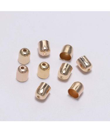 Heallily 300pcs Mixed Color Metal Cord End Caps for Jewelry Making | 5x6mm - DIY Art Crafts & Tassel Necklace Making - Buy Online on GoSupps.com