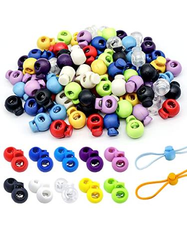 thumbnail image 2 of Single Hole Spring Loaded Clothes Sliding Cord Lock Stopper Black 6pcs - Bed Bath & Beyond 2 of 9