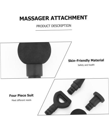 Premium Gatuida Fascia Pistol Head - Muscle Massage Device Accessories for Relaxation | Vibration Head Massage Tool | Black 9x6cm - Buy Online on GoSupps.com