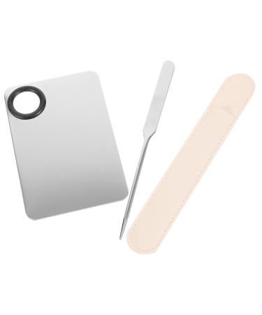 Buy 2 Sets Liquid Foundation Palette & Stainless Steel Makeup Spatulas | Portable Cosmetic Mixing Tools for Flawless Makeup - Buy Online on GoSupps.com