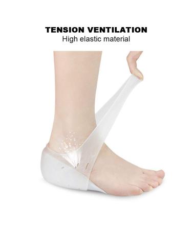 Washable Reusable U-Shaped Heel Pads for Height Increase - Gel Heel Inserts with Cover - Buy Online on GoSupps.com