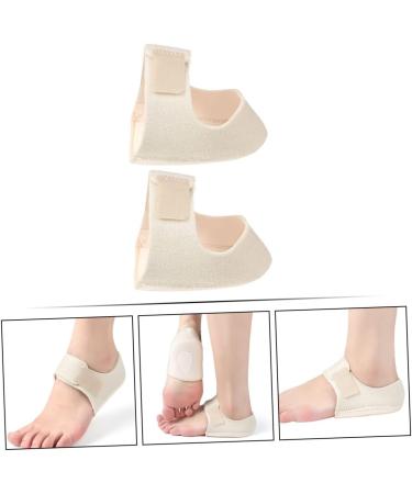 Silicone Heel Cover Non-Slip Sleeves for Kids - Heel Pain Relief & Cushioning Pads | Beige 9.5x10cm - Buy Online on GoSupps.com