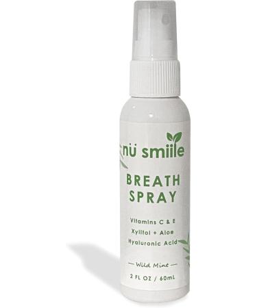 Oral Balance Breath Spray by nu smiile - Wild Mint Flavor - Freshens Breath & Promotes Healthy Gums - Restores pH Levels - Travel Friendly - Enamel Safe - Natural Ingredients - 60mL