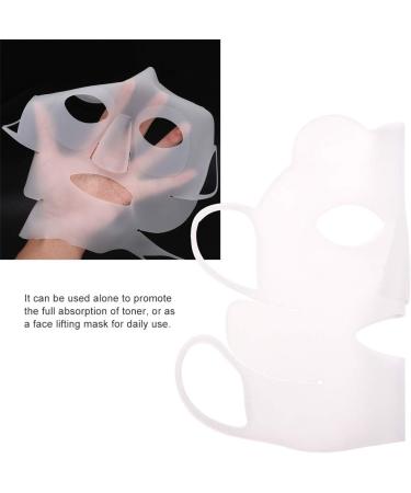 Silicone Face Mask Reusable Ear-Hook Silicone Facial Mask Cover Prevent Serum Evaporation Salon Beauty Tool - Buy Online on GoSupps.com