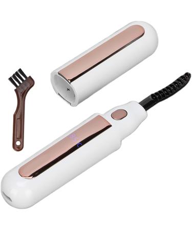 Verdant Touch Electric Eyelash Curler USB Rechargeable Electric Eyelash Curler Long Lasting Curling Tool Heating Lash Curler White - Buy Online on GoSupps.com