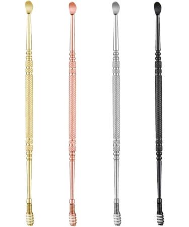 TARVIT Double-Headed Stainless Steel Earwax Removal Tool | Dual-Ended Spiral Curette Spoon | 360 Helix Ear Picker - Gold - Buy Online on GoSupps.com