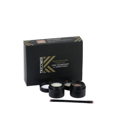Tricomix Brow Medium Brown 12g + 2g Volumizing Keratin Fibers for Eyebrows