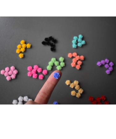 100 Piece 3D Resin Rose Embellishments for Nail Art & Jewelry Making - Multicolor Flowers with Flat Back Beads - Buy Online on GoSupps.com