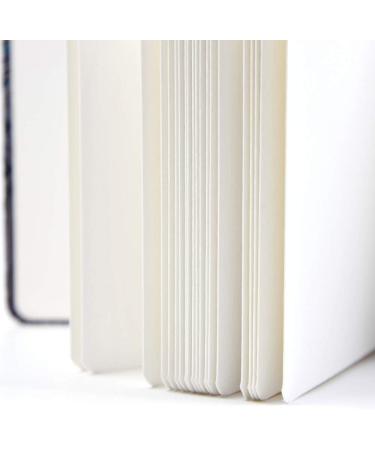 Square 5.1X5.1 Watercolor Journal 300gsm 40pgs Travel Size | Handmade Cloth Cover Notebook Yellow Floret - Buy Online on GoSupps.com