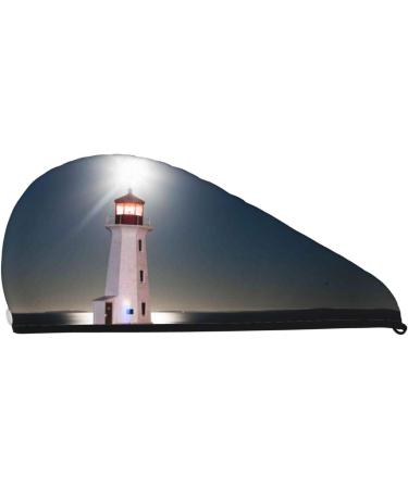 Peggy's Cove Lighthouse Microfiber Hair Towel Super Absorbent Quick Dry Hair Wrap for Women Coral Velvet for Long Curly & Thick Hair - Buy Online on GoSupps.com
