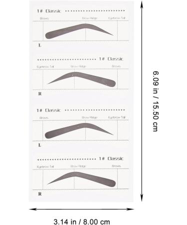 Healifty 6 pi ces Kit de Pochoirs Sourcils Jetables pour Maquillage Autocollants Mod les Vari s Outil Pratique pour Femmes Design Confortable et S curis D butantes - Buy Online on GoSupps.com