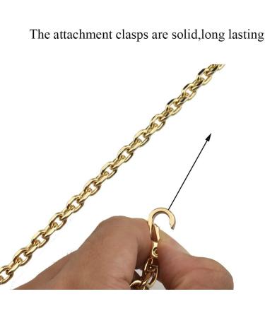HAHIYO Mini Pochette Purse Chain Strap Thin Wide 6mm for LV Length 43.3 inches Thick 2mm Shiny Gold for Shoulder Cross Body Sling Handbag Wallet Clutch Comfortable Flat Metal Strap 1 Pack Gold 43.3 Inches Length - Buy Online on GoSupps.com