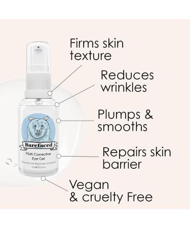 Hybrid Anti-Aging Eye Gel Serum for Dark Circles & Puffiness - Collagen, Vitamin E, Argan & Avocado Oil - Buy Online on GoSupps.com