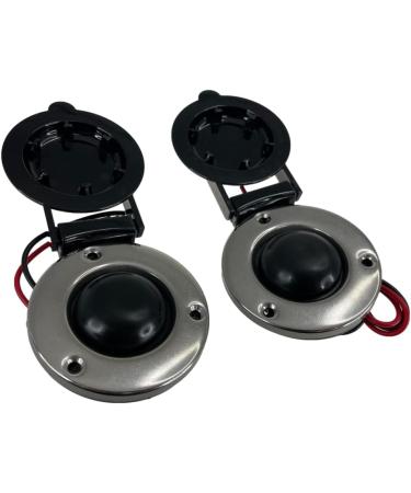 Pactrade Marine Boat Anchor Windlass Winch Foot Switch Black 12/24V 5A - Stainless Steel Rim, 1 Pair - Buy Online on GoSupps.com