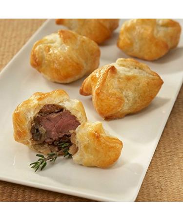 Beef Wellington Bites - A Crowd Pleasing Frozen Gourmet Appetizer (50 Piece Tray)