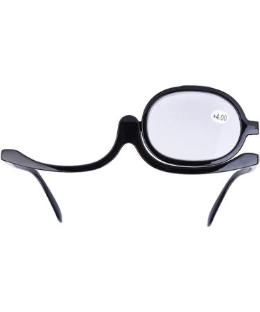 Buy Stylish Rotatable Make-up Reading Glasses for Presbyopia | Visual Aid & Fashionable Eyewear (Black 400) - Buy Online on GoSupps.com