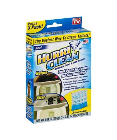 Hurriclean - HC-MO48 Deluxe 3-Pack New and Improved Automatic Toilet Tank Cleaner No Scrubbing 1