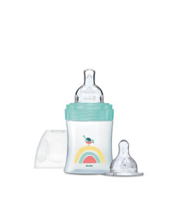 DODIE Special Baby Bottle Flat Teat + Round Teat 150 ml 0-6 Months Flow 1 Green