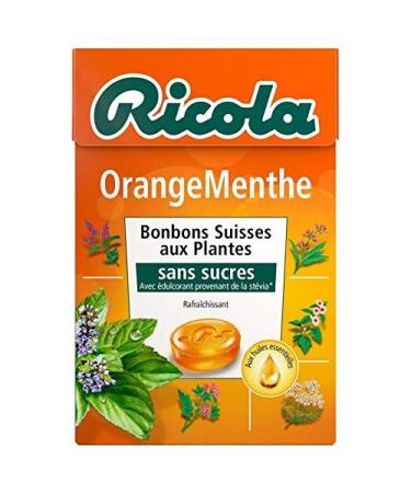 Ricola – Orange Mint Sugar Free Box 50 g – Pack of 4