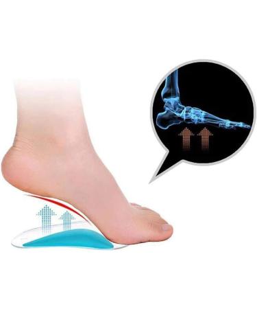 Periwinkluq Foot Vault Support Pads | Orthopedic Silicone Gel Shoe Inserts for Plantar Fasciitis Heel Spur & Flat Feet - Comfort & Relief - Buy Online on GoSupps.com