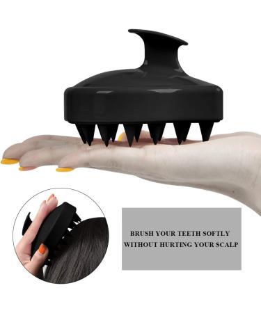 Cutefly Scalp Massage Brush - No Silicone Black | Premium Hair Care Tool for Relaxation & Scalp Health - Shop Internationally - Buy Online on GoSupps.com