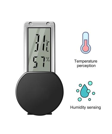 Digital Reptile Hygrometer Thermometer - High-Sensitive Temperature & Moisture Meter with Suction Cup for Terrariums & Reptile Pools - Buy Online on GoSupps.com