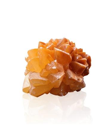 Gift Natural Crystal Cluster Ornament Rough Stone Crystal Rock Home Decor Stone Mineral Specimen (Color : Orange Yellow Size : 450-500g)