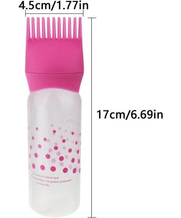 BDHI 5pcs Hair Dye Brush Bottle Root Comb Applicator Bottle 120 ML Hair Dyeing Bottle Brush Comb with Graduated Scale for Hair Root Comb Coloring(Y207-5) - Buy Online on GoSupps.com