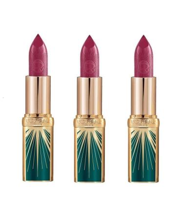 L'Oreal Paris Color Riche Rue Royale Lipstick Pack of 3 - Midnight Bisous 03 | International Shipping Available - Buy Online on GoSupps.com