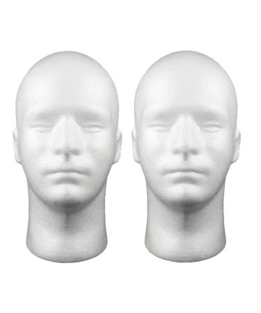 2Pcs 21'' Foam Man' Stand For Hat Glasses Headwear Display