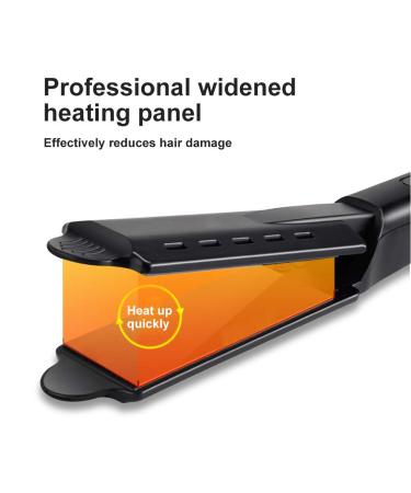 Professional Hair Straightener & Curler - Ceramic Tourmaline Ionic Flat Iron with Adjustable Temperatures | Frizz-Free Styling Tool for All Hair Types - Buy Online on GoSupps.com