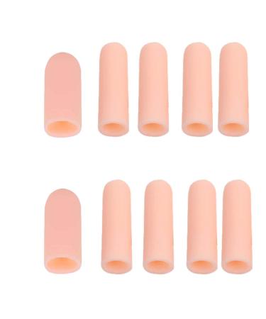 Silicone Finger Protectors(10 Pack) For Women finger bandages Gel Finger Cots & Protector Finger Bandages Plasters Relief from Pain of Finger Tips Cracked Arthritis.