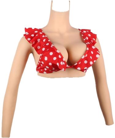 Knobco High Collar Semi-Body Silicone Breast Shapes | Mastectomy Prosthesis Halloween & Cosplay Enhancers - Buy Online on GoSupps.com