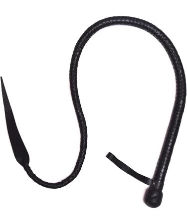 ClubCorp 16 Plaits Handmade Cow Hide Leather Bull Whip | Riding Crop | Bull Whip Equestrian | Whips Accessories | Heavy Duty Whips |Dragon Tail Bullwhip(Black) 4 ft Black - Buy Online on GoSupps.com