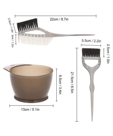Anself S 3-Part Hair Dye Set - Professional Hair Color Brushes Comb & Bowl | Hair Styling Tools for Salon & Home Use - Buy Online on GoSupps.com
