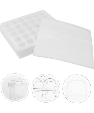 Mikikit 2pcs Egg Tray Fridge Egg Holder Kitchen Egg Holder Egg Carrier Pearl Cotton Household White Egg Rack - Buy Online on GoSupps.com
