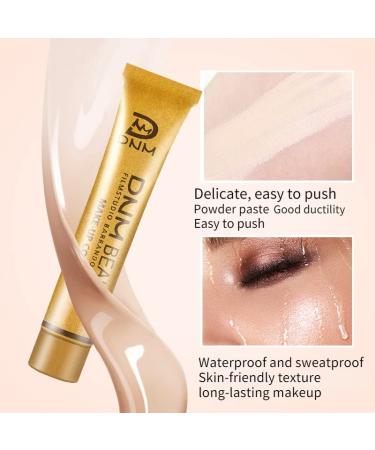 DNM Waterproof Full Skin Concealer Foundation Cream - Color 218 | Correct Scars, Acne, Spots, Tattoo | Under-eye Cover-up - Buy Online on GoSupps.com