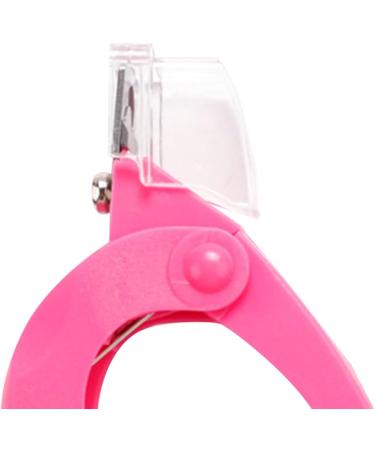 Nail Tip Clipper Edge Cutter Adjustable Plastic Fake Nail Art Cutter Trimmer for Salon Home Art Beauty Design DIY Use Rose Red - Buy Online on GoSupps.com