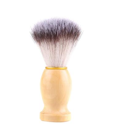 Fomiyes 1stk razor brush with wooden handle roofs shaving brushes Bart care bursts round razor brush Bartbrush Accessories for beard care care also man shaving foam male synthetic fiber