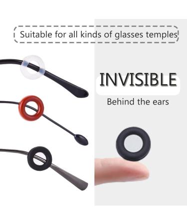 Jezomony Silicone Glasses Ironing Tips | Premium Anti-Slip Round Glasses Holder - 15 Pairs in 3 Colors for Sports Sunglasses & Reading Glasses - Buy Online on GoSupps.com