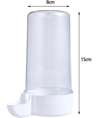 perfk Parrot Bird Water Feeder Pigeon Water Dispenser Water Pot Container Bird Cage Accessories for Poultry Parrot Parakeet Budgie Chicken 415ML - Buy Online on GoSupps.com