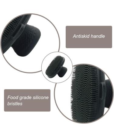 Silicone Facial Brush Anti Slip Blackhead Cleansing Brush Manual Cleaning Brush for Women Men Cleansing and Exfoliating - Buy Online on GoSupps.com