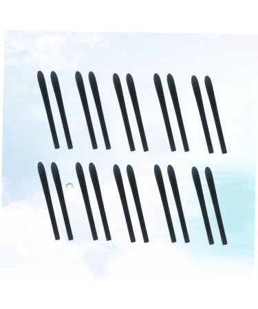 Lurrose 20 Pairs Silicone Eyewear Handles - Non-Slip Glasses Frame Covers for Sunglasses - Anti-Slip Ear Grips 7.3cm x 0.68cm Black - Buy Online on GoSupps.com