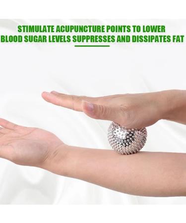 6 Hedgehog Ball Metal Massage Balls - Acupressure & Stress Relief | 32mm Magnetic Massage Balls - Buy Online on GoSupps.com