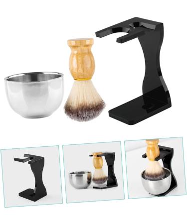 Minkissy Men's Shaving Set - 2 Razor Sets Beard Care Oil & Cream - Stainless Steel Accessories & Holder for Grooming - Buy Online on GoSupps.com