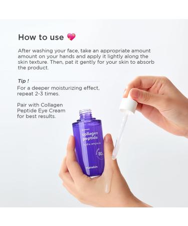 Hanskin Collagen Peptide Hydra Ampoule 90ml - Advanced Anti-Aging Formula with 80% Collagen & 20% Peptide for Wrinkles & Fine Lines - International Shipping - Buy Online on GoSupps.com